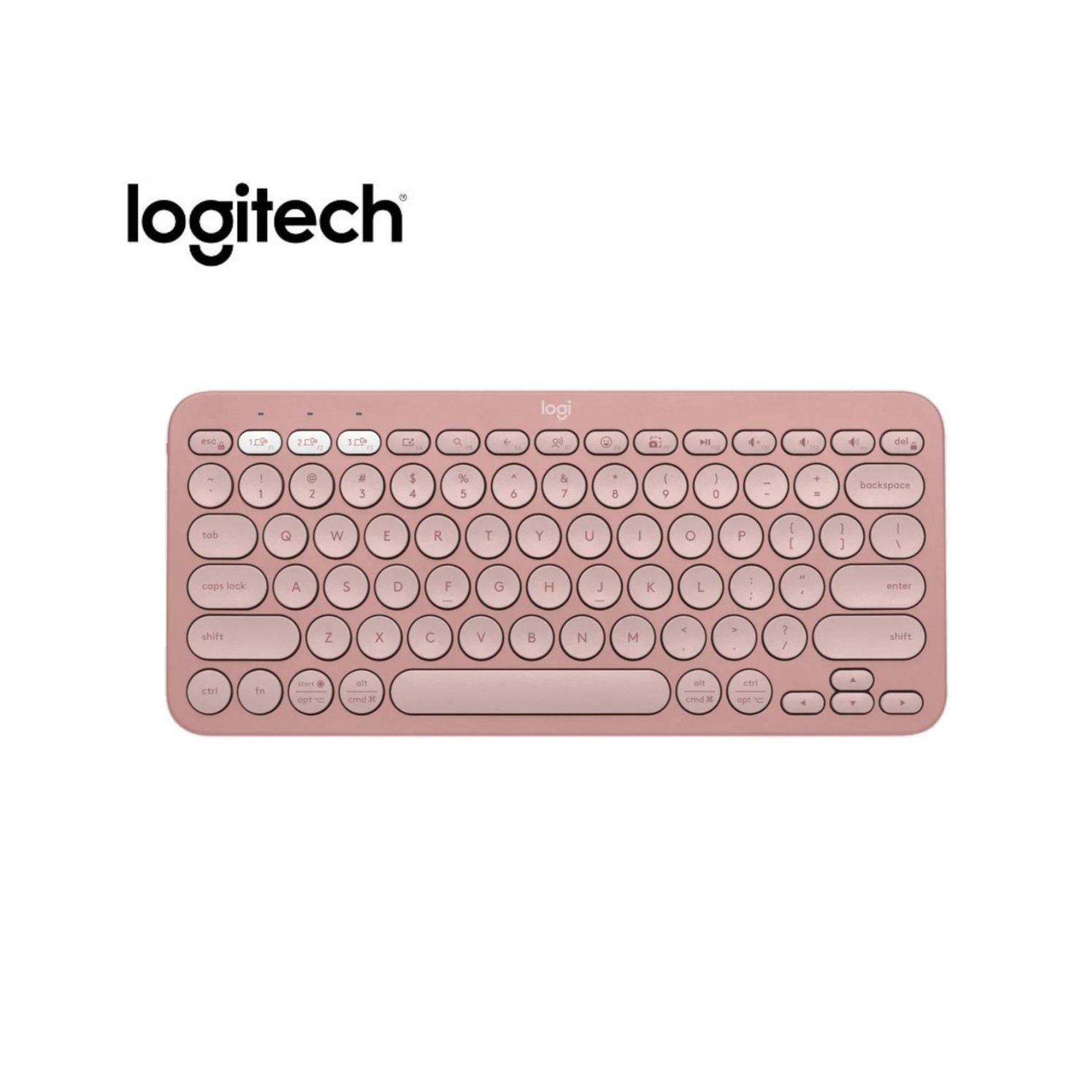 TECLADO BLUETOOTH K380S ROSA PEBBLE BLUETOOTH/WIRELESS - 920-011785 LOGITECH